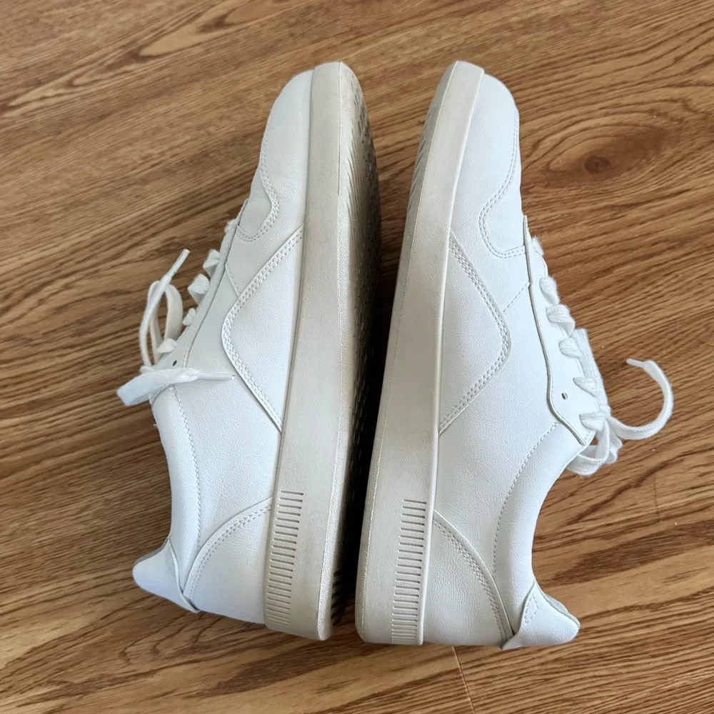 EVERLANE The ReLeather Court Sneaker White Size 9